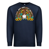 Navy western gnome gemstones sunflowers rainbow Premium Sweatshirt - Artiststas