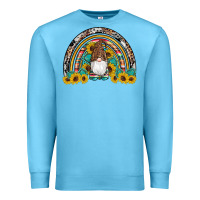 Ocean Blue western gnome gemstones sunflowers rainbow Premium Sweatshirt - Artiststas