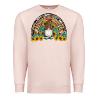 Pale Pink western gnome gemstones sunflowers rainbow Premium Sweatshirt - Artiststas