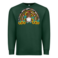 Sports Green western gnome gemstones sunflowers rainbow Premium Sweatshirt - Artiststas