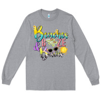 Heather Grey beaches booze and besties tbw Long Sleeve Tee - texasbilliewilder