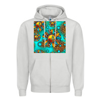 Western Sunset Sunflowers Seamless Pattern Zipper Hoodie | Teevron