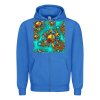 True Royal western sunset sunflowers seamless pattern Zipper Hoodie - HRA Design Shop