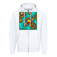 White western sunset sunflowers seamless pattern Zipper Hoodie - HRA Design Shop