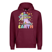 Burgundy down to earth Premium Hoodie - MaliasSmallBusiness