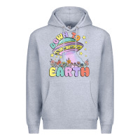 Heather Grey down to earth Premium Hoodie - MaliasSmallBusiness