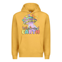 Mustard down to earth Premium Hoodie - MaliasSmallBusiness