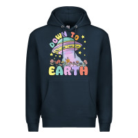 Navy down to earth Premium Hoodie - MaliasSmallBusiness