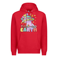 Red down to earth Premium Hoodie - MaliasSmallBusiness