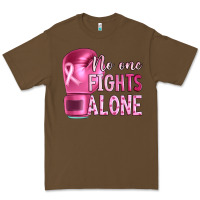 Cacao Breast cancer no one fights alone boxing Premium Tee - Artiststas