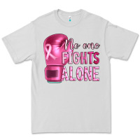 Dove Grey Breast cancer no one fights alone boxing Premium Tee - Artiststas