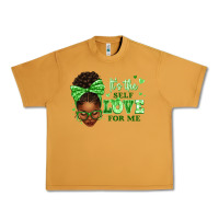 Peanut Butter sorority colors green its the self love for me afr Urban Heavy Tee - texasbilliewilder