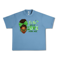 Pebble Blue sorority colors green its the self love for me afr Urban Heavy Tee - texasbilliewilder