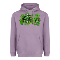 Lavender cowhide and leopard shamrocks Heavyweight Hoodie - AdoDesignShop