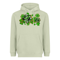 Matcha cowhide and leopard shamrocks Heavyweight Hoodie - AdoDesignShop
