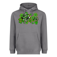 Storm cowhide and leopard shamrocks Heavyweight Hoodie - AdoDesignShop