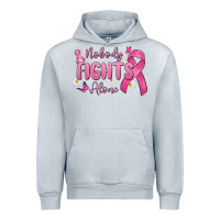 Heather Grey nobody fights alone Urban Hoodie - MaliasSmallBusiness
