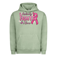 Pigment Oil Green nobody fights alone Urban Hoodie - MaliasSmallBusiness