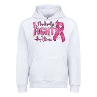 White nobody fights alone Urban Hoodie - MaliasSmallBusiness
