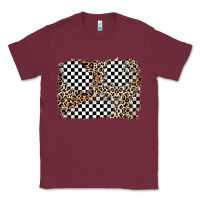 Burgundy race leopard background Classic Tee - Zillion Design Studio