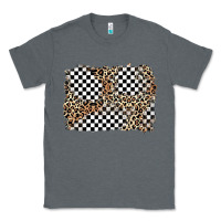Charcoal Heather race leopard background Classic Tee - Zillion Design Studio