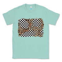 Seafoam race leopard background Classic Tee - Zillion Design Studio