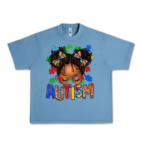 Pebble Blue autism afro girl Urban Heavy Tee - texasbilliewilder