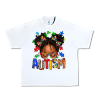 White autism afro girl Urban Heavy Tee - texasbilliewilder