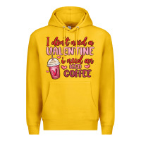 Lemon i don t need a valentine i need an iced coffee Premium Hoodie - MaliasSmallBusiness