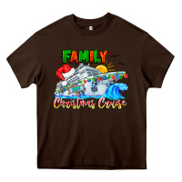 Chocolate Brown family 2024 christmas cruise Heavy Core Tee - CowhideDigitalArt