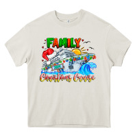 Cream family 2024 christmas cruise Heavy Core Tee - CowhideDigitalArt