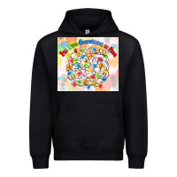 Black im fine everything is fine with lights Urban Hoodie - MaliasSmallBusiness