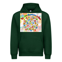 Forest Green im fine everything is fine with lights Urban Hoodie - MaliasSmallBusiness