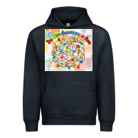 Navy im fine everything is fine with lights Urban Hoodie - MaliasSmallBusiness