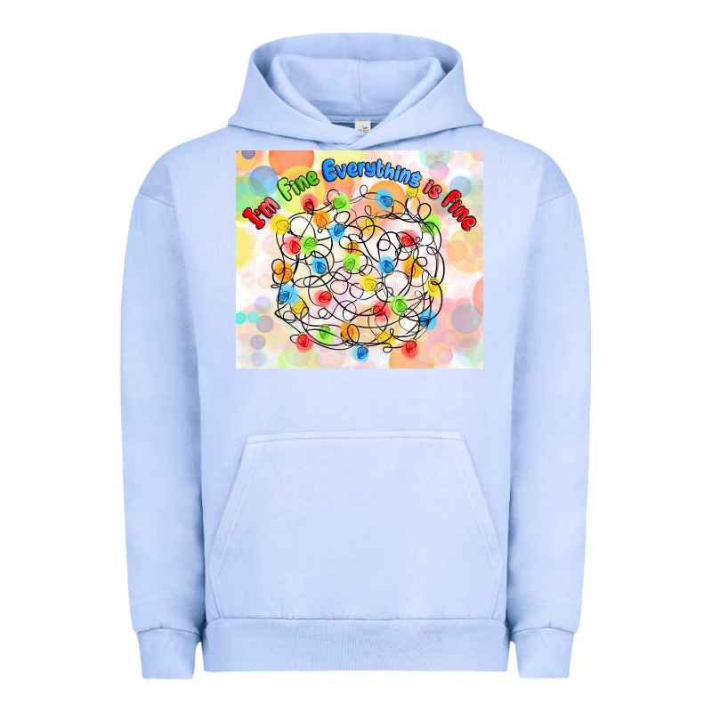 Im Fine Everything Is Fine With Lights Urban Hoodie by MaliasSmallBusiness | Teevron