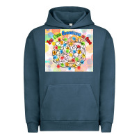 Pigment Midnight Navy im fine everything is fine with lights Urban Hoodie - MaliasSmallBusiness