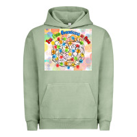 Pigment Oil Green im fine everything is fine with lights Urban Hoodie - MaliasSmallBusiness