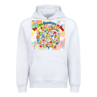 White im fine everything is fine with lights Urban Hoodie - MaliasSmallBusiness