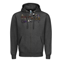 Charcoal Heather halloween Zipper Hoodie - CowhideDigitalArt