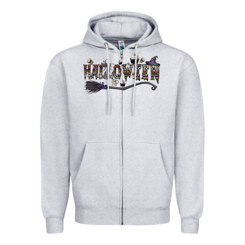Halloween Zipper Hoodie by CowhideDigitalArt | Teevron