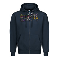 Navy halloween Zipper Hoodie - CowhideDigitalArt