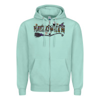 Seafoam halloween Zipper Hoodie - CowhideDigitalArt