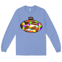 Colony Blue Christmas football Long Sleeve Tee - RanaPortraitStore