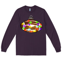 Plum Christmas football Long Sleeve Tee - RanaPortraitStore