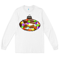 White Christmas football Long Sleeve Tee - RanaPortraitStore