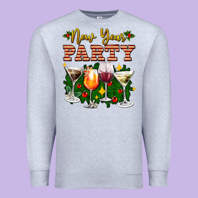 New Year Party Christmas Coctail Premium Sweatshirt Designed By Adodesignshop