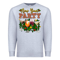 Heather Grey new year party christmas coctail Premium Sweatshirt - AdoDesignShop