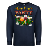 Navy new year party christmas coctail Premium Sweatshirt - AdoDesignShop