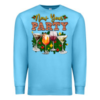 Ocean Blue new year party christmas coctail Premium Sweatshirt - AdoDesignShop