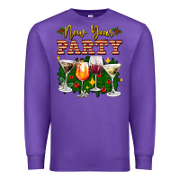 Purple new year party christmas coctail Premium Sweatshirt - AdoDesignShop